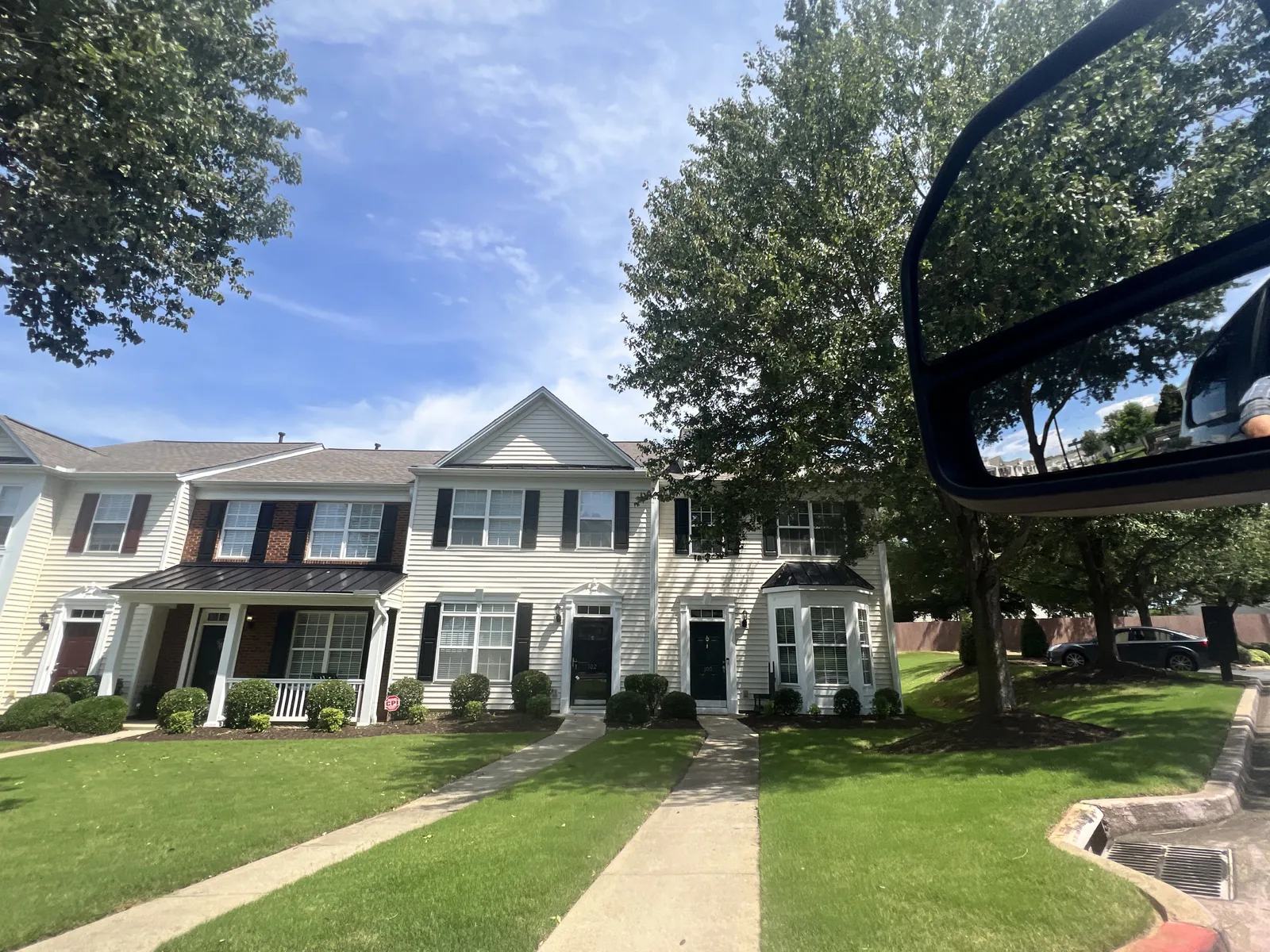 Maintained residential lawn